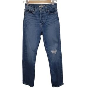 Levi's Womens Wedgie Straight Jeans 26x28 Denim‎ High Rise